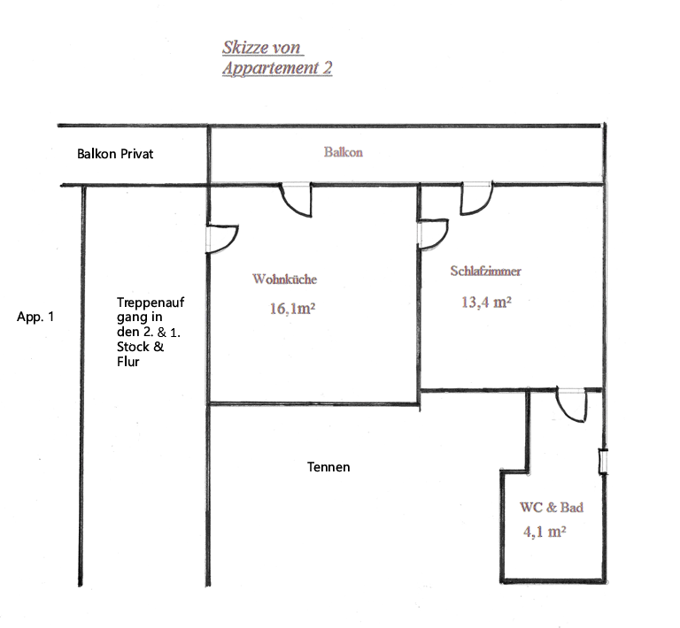 Appartement Ferienwohnung Tanzabende