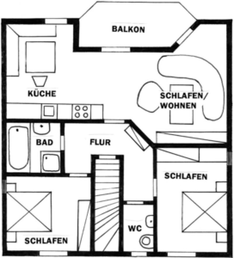 Appartement Ferienwohnung Sauna