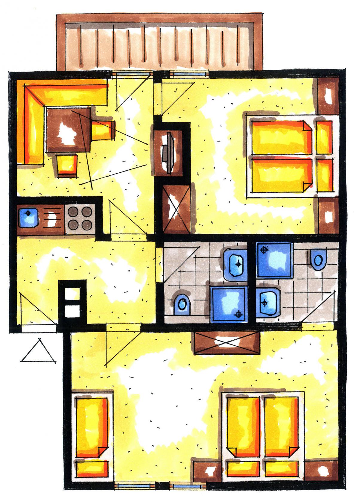 Appartement Ferienwohnung Hallenbad