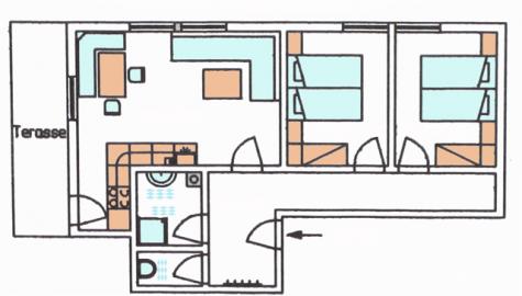 Appartement Ferienwohnung Wellness-Bereich