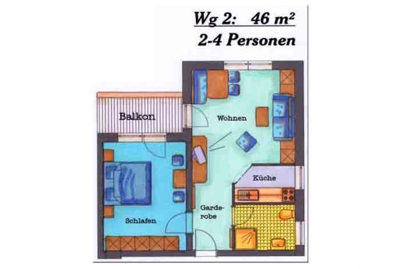 Appartement Ferienwohnung 63