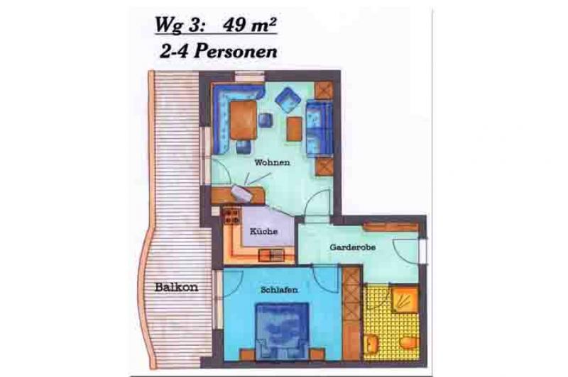Appartement Ferienwohnung 71