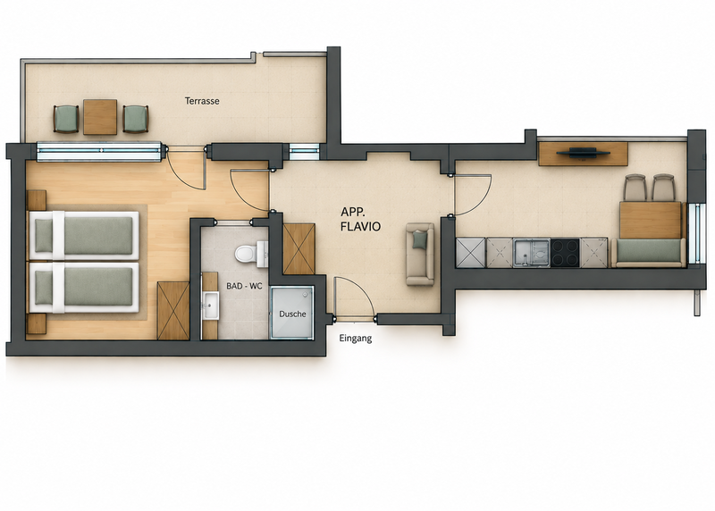 Appartement Ferienwohnung Halbpension