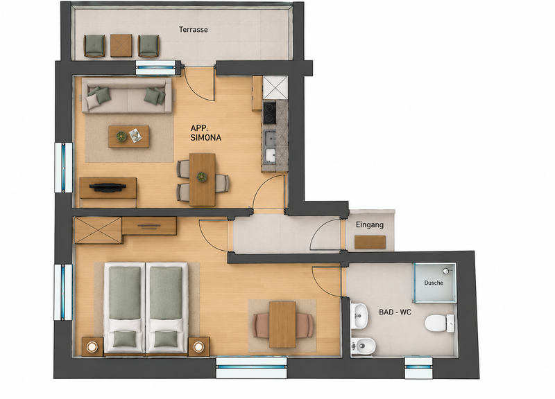Appartement Ferienwohnung Tanzabende