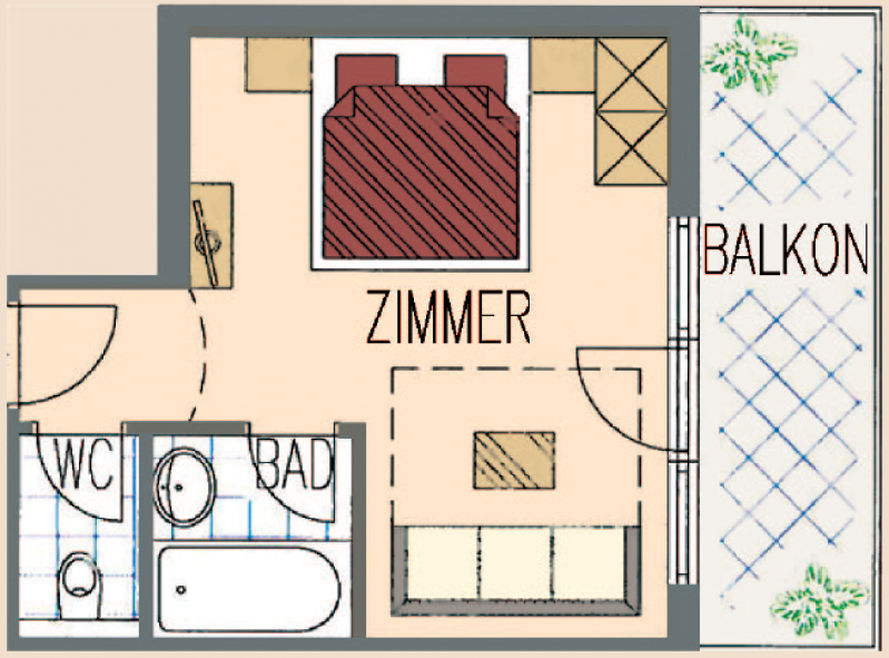 Appartement Ferienwohnung Sauna