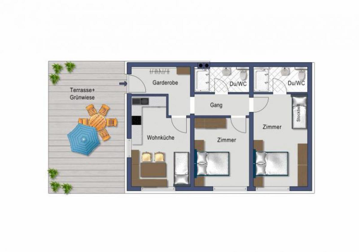 Appartement Ferienwohnung Sauna